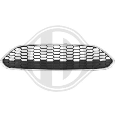 Bilde av DIEDERICHS 1405141 Radiatorgitter krom, svart FORD: FIESTA 6