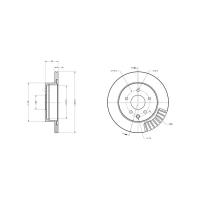 Bilde av METZGER 6110217 Bremseskiver bakaksel 291,8 16 5 114,3 innvendig ventilert spraylakkert, Krysssliping NISSAN: Leaf I, Qashqai / Qashqai+2 X Trail