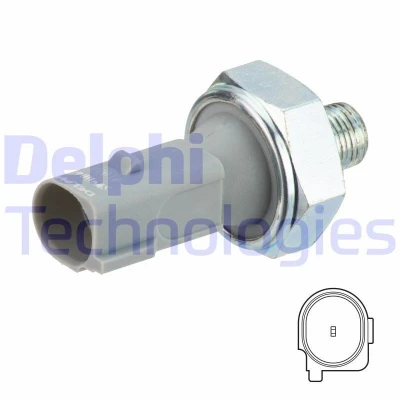 Bilde av DELPHI SW90044 Oljetrykkbryter R 1/8 28 0,4 MITSUBISHI: Lancer 8 Limousine, Outlander 2 SUV, CITROËN: C Crosser SUV
