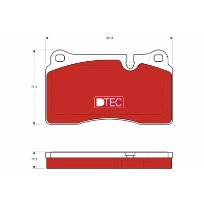 Bilde av TRW DTEC COTEC GDB1743DTE Bremseklosser klargjort for slitasjeindikator LAND ROVER: Range Rover Sport, 3