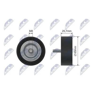 Bilde av Styrerulle kilerem, jeep,mercedes benz, 651 200 03 70, 6512000370, 68027648AA, A A6512000370, K68027648AA