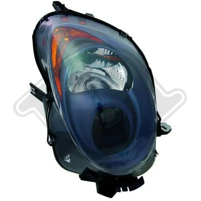 Bilde av DIEDERICHS 3005082 Frontlykter høyre H7/H7 svart med motor for høydejustering hovedlys