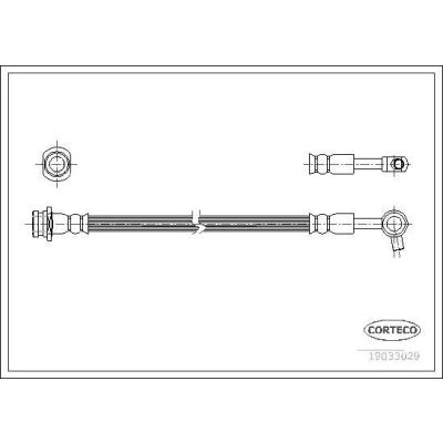 Bilde av CORTECO 19033029 Bremseslange framaksel 310 NISSAN: Patrol GR 5 SUV