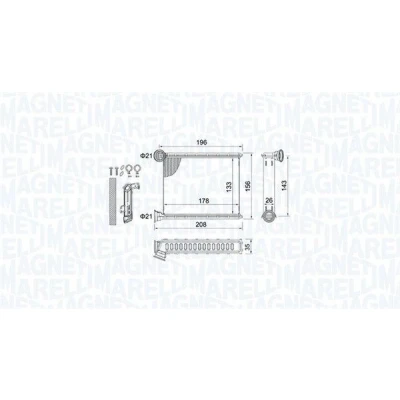 Bilde av MAGNETI MARELLI 350218459000 Varmeveksler