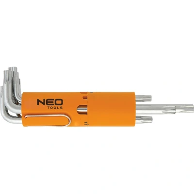 Bilde av NEO TOOLS 09 524 Vinkelskrutrekkersett T 10H,T 15H,T 20H, 25H,T 30H,T 40H, 45H,T 50H Krom vanadium stål 8