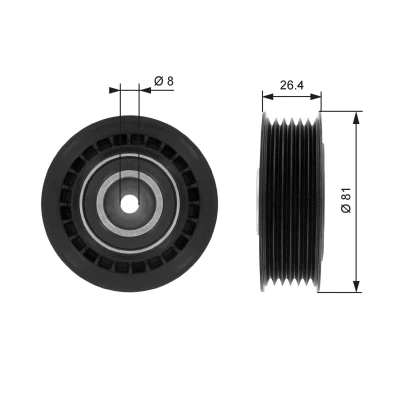 Bilde av GATES FleetRunner Micro V Kit T36000 Strammerull med riller VOLKSWAGEN: Transporter 4 Bus, 4, LT 28 46 2 Kasten