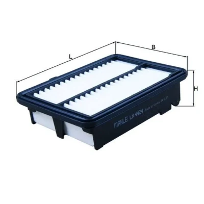 Bilde av MAHLE ORIGINAL LX 4424 Luftfilter 49,8 141 196,0 Filterinnsats HONDA: HR V II