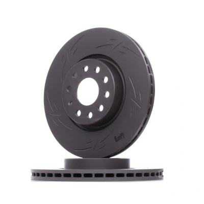 Bilde av ZIMMERMANN BLACK Z 100.3300.53 Bremseskiver 312 25 10/5 5 112 innvendig ventilert, med sliss belagt høy karbon VOLKSWAGEN: Passat B6 Variant