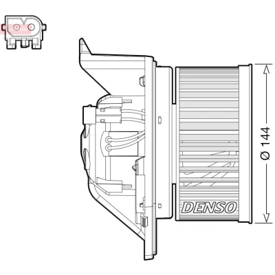 Bilde av DENSO DEA05005 Interiørvifte for venstreratt MINI: Hatchback