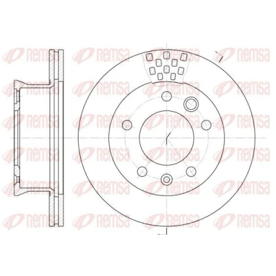 Bilde av REMSA 6461.10 Bremseskiver framaksel 276, 276 22 5 ventilert MERCEDES BENZ: Sprinter 3 T Flatvogn lastebil/Chassis, Minibuss
