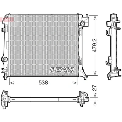 Bilde av DENSO DRM46064 Radiator 538 491 27