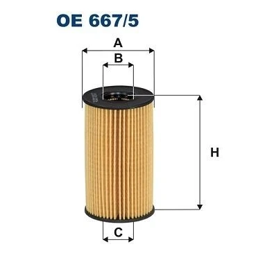 Bilde av FILTRON OE 667/5 Oljefilter Filterinnsats LAND ROVER: Range Rover Evoque, 4, Discovery Sport, JAGUAR: F Pace