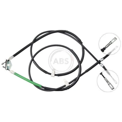 Bilde av A.B.S. K19915 Bremsekabel 1600, 1750 Skivebrems for høyre/venstre ratt FORD: FIESTA 5