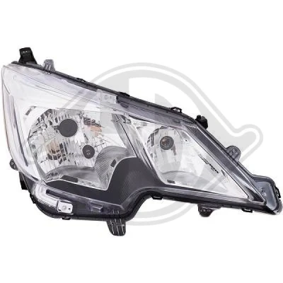 Bilde av DIEDERICHS 5831080 Frontlykter høyre H4, HY21W, W5W Halogen