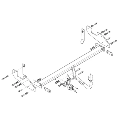 Bilde av Tilhengerfeste, standard, toyota hilux flak/chassi, pick up vii