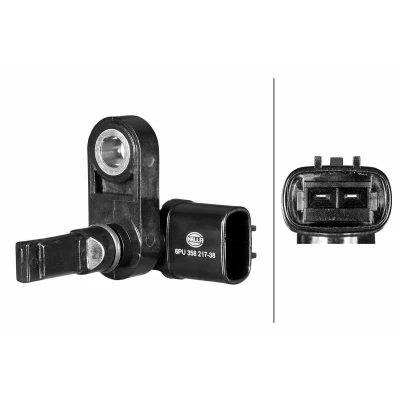 Bilde av HELLA 6PU 358 217 381 ABS Sensor med tetningsring Hall prinsipp 2 TOYOTA: Land Cruiser Prado 120, 150