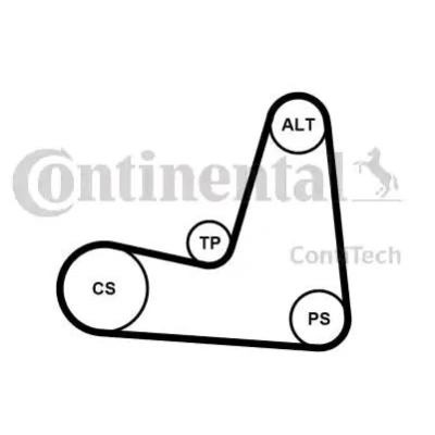 Bilde av CONTITECH 5PK1135K1 Kileribberem RENAULT: Kangoo I, SCENIC 2, MEGANE 2 Kombi, NISSAN: Almera II Hatchback