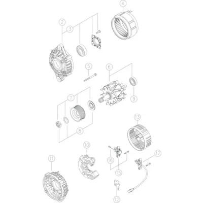 Bilde av MAHLE ORIGINAL MG 30 Dynamo 14V 150A
