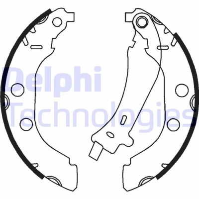 Bilde av DELPHI LS1723 Bremsesko 229 42 PEUGEOT: 406 Stasjonsvogn