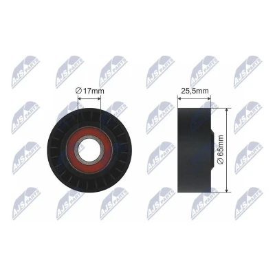 Bilde av Strammerull, kilerem med ribber, citroën,fiat,ford,peugeot, 1420513, 5751.F2, 5751F2, 6C1Q6A228AB, 6C1Q 6A228 AB, 9658142780
