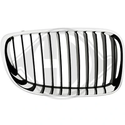 Bilde av DIEDERICHS 1280140 Radiatorgitter høyre krom/sort BMW: 1 Hatchback