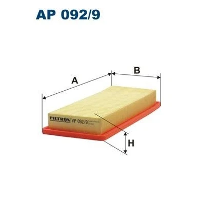 Bilde av FILTRON AP 092/9 Luftfilter 42,5 145 334,5 Filterinnsats