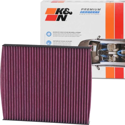 Bilde av K&amp;N Filters DVF5002 Kupéfilter Karbonfilter 248 32 kvadratisk VOLKSWAGEN: Polo V Hatchback, IV SKODA: Fabia 2, 1 Combi