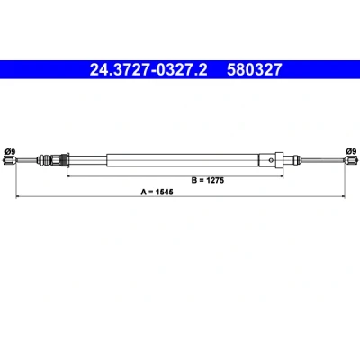 Bilde av ATE 24.3727 0327.2 Bremsekabel 1545