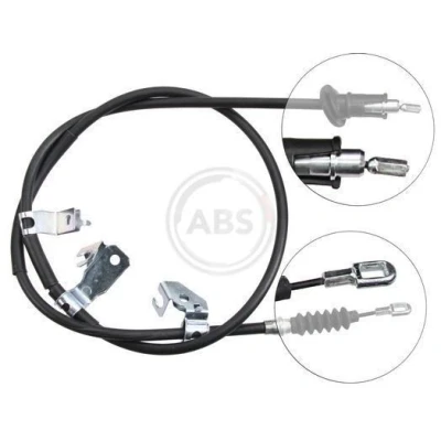 Bilde av A.B.S. K17337 Bremsekabel 1540 Skivebrems for høyre/venstre ratt MITSUBISHI: COLT 6
