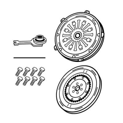 Bilde av VALEO 855303 Clutch med dobbeltmassesvinghjul utløserlager, spesialverktøy nødvendig for montering 273mm HYUNDAI: Tucson