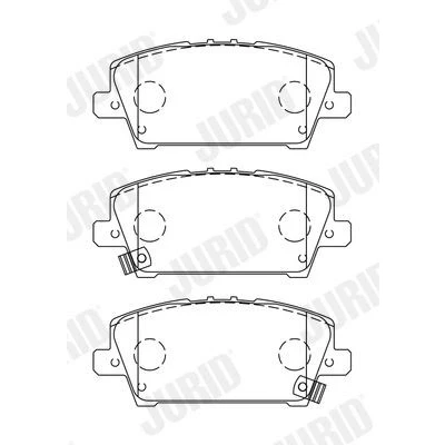 Bilde av JURID 572579J Bremseklosser med akustisk slitasjevarsel tilbehør HONDA: CIVIC 8 Hatchback, 9,