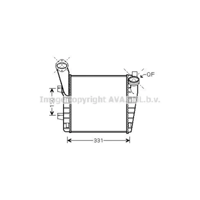 Bilde av PRASCO VN2099 Radiator Aluminium 525 322 32 Kjøleribber satt sammen mekanisk VOLKSWAGEN: GOLF 3
