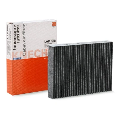 Bilde av MAHLE ORIGINAL LAK 686 Kupéfilter Karbonfilter 262,0 193 37,0 RENAULT: GRAND SCENIC 3, Trafic 3 Pritsche/Fahrgestell, Bus, OPEL: Vivaro B Van