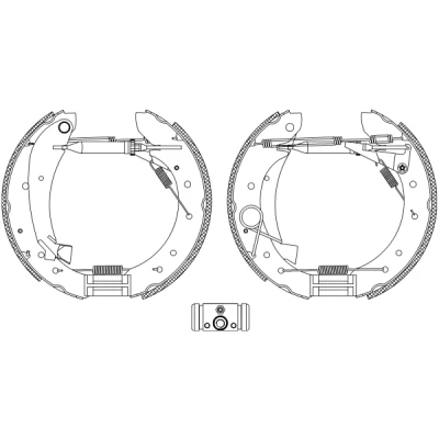 Bilde av TEXTAR Shoe Kit Pro 84049601 bremsesett, trommebremse med hjulsylinder brems, justering