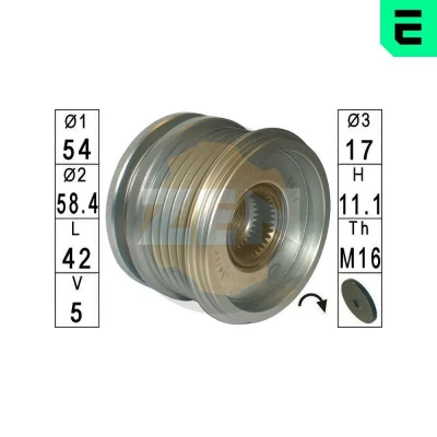 Bilde av Frihjul, dynamo, ford,volvo, 1379701, 1388004, 1425016, 30667682, 6G9N 10300 HA, HB, HC, HD