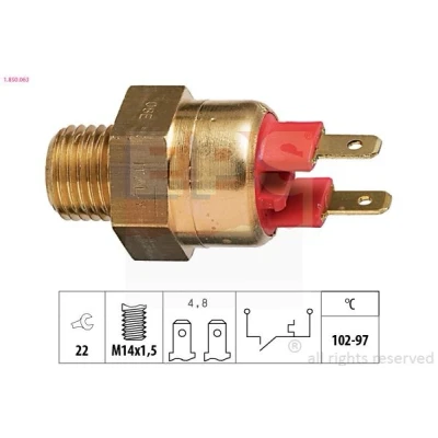 Bilde av EPS 1.850.063 Temperaturbryter, radiator ventilator M14x1,5 Made in Italy OE Equivalent