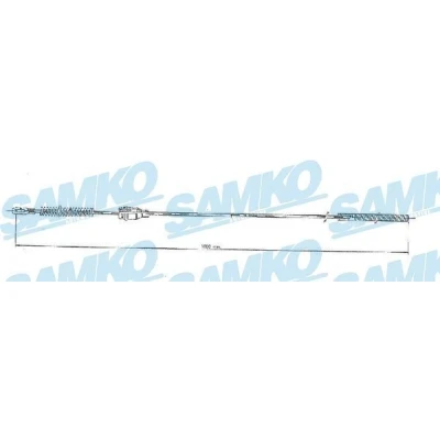 Bilde av LPR C0548B Bremsekabel 1080 Trommelbrems OPEL: Corsa B Hatchback