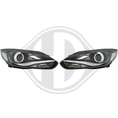 Bilde av DIEDERICHS HD Tuning 1418685 sett hovedfrontlys uten motor for høydejustering hovedlys
