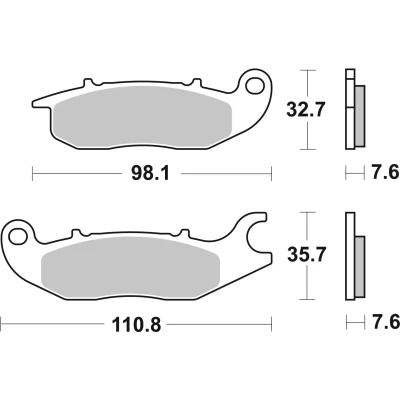 Bilde av BREMBO Carbon Ceramic Road Bremseklosser foran og bak keramikk 07HO5606
