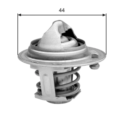 Bilde av GATES TH29588G1 Termostat 88 med tetning uten kapsling CHEVROLET: Aveo / Kalos Sedan
