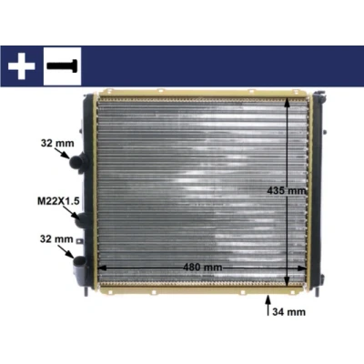 Bilde av Radiator MAHLE ORIGINAL CR 1502 000S