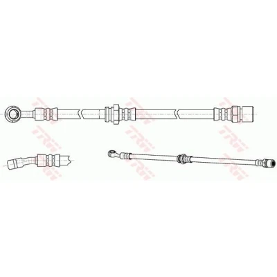 Bilde av TRW PHD992 Bremseslange 432 M10x1 CHEVROLET: Nubira Stasjonsvogn, Lacetti Sedan