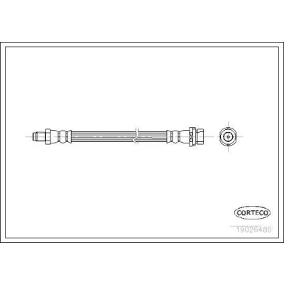 Bilde av CORTECO 19026486 Bremseslange bakaksel 160 FORD: Focus Mk1 Stasjonsvogn, MONDEO 3 Stufenheck
