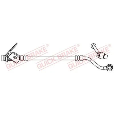 Bilde av QUICK BRAKE 58.014X Bremseslange 186 M10x1 HYUNDAI: i20 I Hatchback