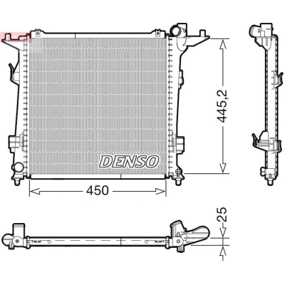 Bilde av DENSO DRM43006 Radiator 450 483 16
