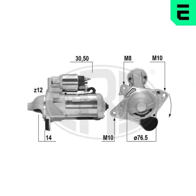 Bilde av ERA 221063A Starter 12V 2,2kW 12 30 50 77mm NISSAN: NV400 Flatvogn lastebil / Chassis, OPEL: Movano B Van