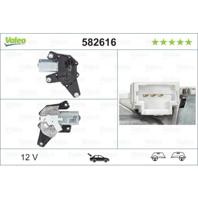 Bilde av VALEO ORIGINAL PART 582616 Vindusviskermotor 12 bak for høyre/venstre ratt RENAULT: CLIO 3