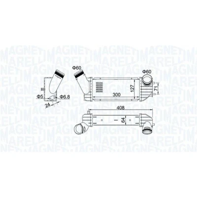 Bilde av MAGNETI MARELLI 351319204340 Ladeluftkjøler