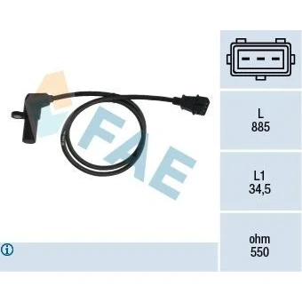Bilde av Impulsgiver, veivaksel, opel,vauxhall, 1238782, 1807, 6238393, 90337650, 90483739