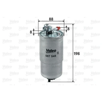 Bilde av VALEO 587548 Drivstoffilter ledningsfilter 8 SEAT: Leon I Hatchback, Toledo 2 Limousine